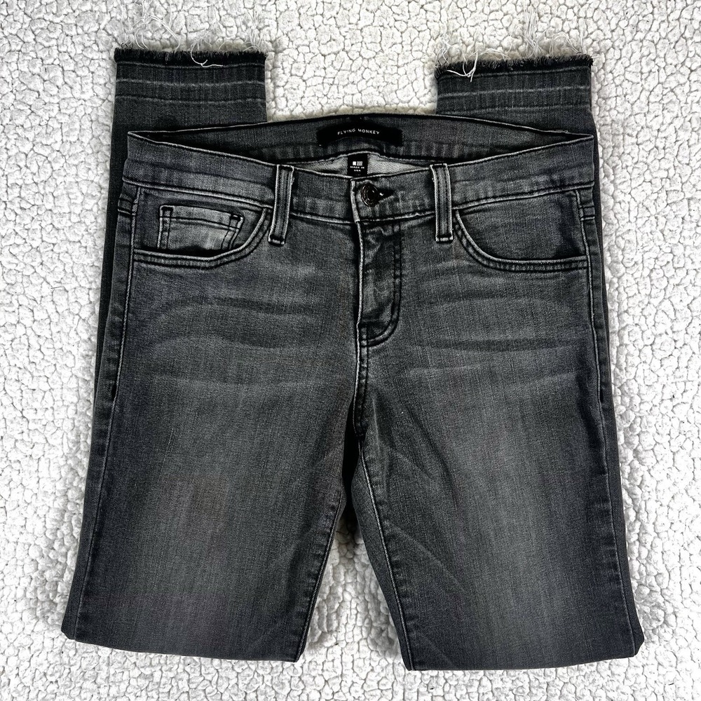 Flying Monkey Skinny Jeans Women's2 7 (Actual‎ 28x26.5) Minimalist Casual Modern